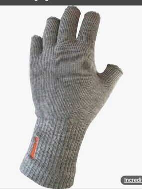 Incrediwear Fingerless Circulation Gloves in gray,LG.